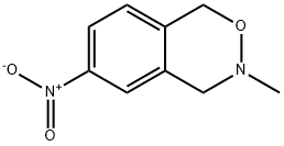 3,4-Dihydro-3-methyl-6-nitro-1H-2,3-benzoxazine Struktur