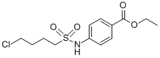 ETHYL 4-([(4-CHLOROBUTYL)SULFONYL]AMINO)BENZOATE Struktur