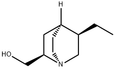 (2R,4S,5R)-2-Hydroxymethyl-5-ethylquinuclidine 化学構造式