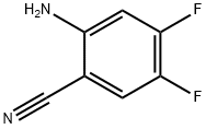 2-氨基-4,5-二氟苯甲腈 结构式