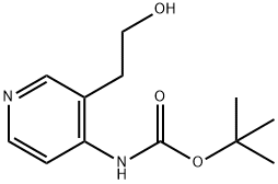 2-[4-(BOC-氨基)-3-吡啶基]乙醇, 219834-80-7, 结构式
