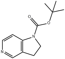 1H-Pyrrolo[3,2-c]pyridine-1-carboxylic acid,2,3-dihydro-1,1-diemthylethyl ester Structure