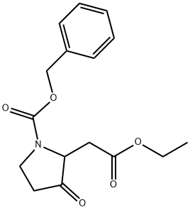 2-Pyrrolidineacetic acid, 3-oxo-1-[(phenylmethoxy)carbonyl]-, ethyl ester|BENZYL 2-(2-ETHOXY-2-OXOETHYL)-3-OXOPYRROLIDINE-1-CARBOXYLATE