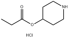 4-PIPERIDINOL, PROPIONATE, HYDROCHLORIDE Structure