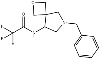 AcetaMide, 2,2,2-trifluoro-N-[6-(phenylMethyl)-2-oxa-6-azaspiro[3.4]oct-8-yl]- 结构式