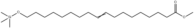 18-(Trimethylsilyloxy)-9-octadecenoic acid methyl ester 结构式