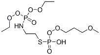 N-diethoxyphosphoryl-2-(methoxy-propoxy-phosphoryl)sulfanyl-ethanamine Struktur
