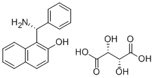 (R)-(-)-1-(ALPHA-AMINOBENZYL)-2-NAPHTHOL TARTARATE Structure