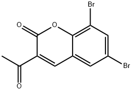 6,8-DibroMo-3-acetylcouMarin Structure