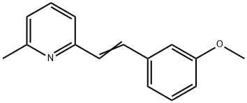 2-甲基-6-[(3-甲氧基苯基)乙烯基]吡啶 结构式