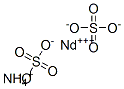 AMMONIUM NEODYMIUM(3+) DISULPHATE, 21995-34-6, 结构式