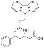 FMOC-(S)-3-アミノ-5-フェニルペンタン酸 化学構造式