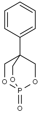 4-Phenyl-2,6,7-trioxa-1-phosphabicyclo[2.2.2]octane1-oxide,2200-87-5,结构式