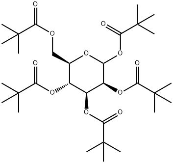 1,2,3,4,6-PENTA-O-PIVALOYL-D-MANNOPYRANOSE Structure