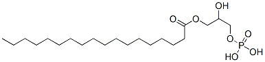 ステアリン酸2-ヒドロキシ-3-(ホスホノオキシ)プロピル 化学構造式