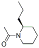 Piperidine, 1-acetyl-2-propyl-, (2S)- (9CI) 结构式