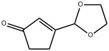 2-Cyclopenten-1-one,  3-(1,3-dioxolan-2-yl)- 结构式