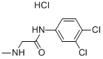 N-(3,4-DICHLOROPHENYL)-2-(METHYLAMINO)ACETAMIDE HYDROCHLORIDE Struktur