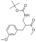 METHYL 2-N-BOC-2-AMINOMETHYL-3-(3-METHOXY-PHENYL)-PROPIONATE 结构式