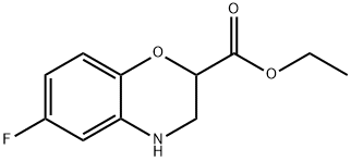 ETHYL 6-FLUORO-3,4-DIHYDRO-2H-1,4-BENZOXAZINE-2-CARBOXYLATE Struktur