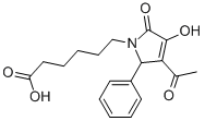 6-(3-ACETYL-4-HYDROXY-5-OXO-2-PHENYL-2,5-DIHYDRO-1H-PYRROL-1-YL)HEXANOIC ACID 结构式