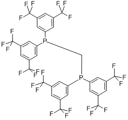 BIS[BIS(3,5-DITRIFLUOROMETHYLPHENYL)PHOSPHINO]METHANE, 220185-39-7, 结构式