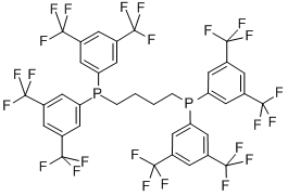 1,4-BIS[BIS(3,5-DITRIFLUOROMETHYLPHENYL)PHOSPHINO]BUTANE Structure