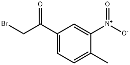 2-bromo-3-nitro-4-methylacetophenone  化学構造式