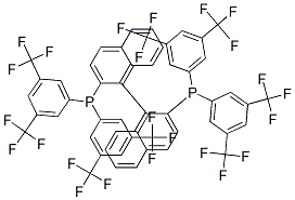 (1S)-1,1'-联萘-2,2'-二酰基双{DIS[3,5-二(三氟甲基)苯基]膦},220196-32-7,结构式