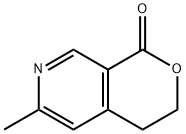 3,4-ジヒドロ-6-メチル-1H-ピラノ[3,4-c]ピリジン-1-オン 化学構造式