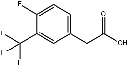 4-FLUORO-3-(TRIFLUOROMETHYL)PHENYLACETIC ACID Structure