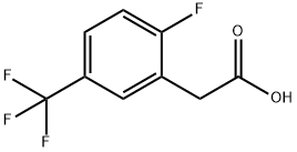 2-fluoro-5-(trifluoromethyl)phenylacetic acid Structure