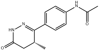 (R)-N-アセチル-6-(4-アミノフェニル)-4,5-ジヒドロ-5-メチル-3(2H)-ピリダジノン 化学構造式
