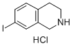 7-IODO-1,2,3,4-TETRAHYDRO-ISOQUINOLINE HYDROCHLORIDE 化学構造式