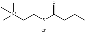 N,N,N-トリメチル-2-[(1-オキソブチル)チオ]エタンアミニウム・クロリド 化学構造式