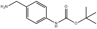 4-氨甲基-N-Boc-苯胺,220298-96-4,结构式