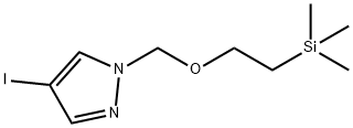 1H-Pyrazole, 4-iodo-1-[[2-(triMethylsilyl)ethoxy]Methyl]- Struktur