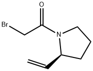 Pyrrolidine, 1-(bromoacetyl)-2-ethenyl-, (2S)- (9CI) 结构式