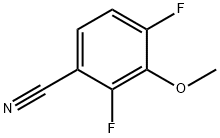 3-Methoxy-2,4-difluorobenzonitrile Struktur