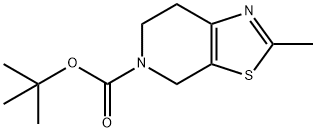 5-Boc-2-Methyl-6,7-dihydrothiazolo[5,4-c]pyridine 化学構造式