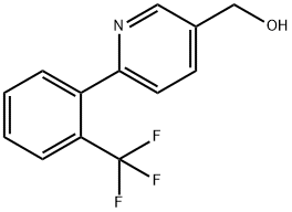 (6-[2-(TRIFLUOROMETHYL)PHENYL]PYRIDIN-3-YL)METHANOL 化学構造式