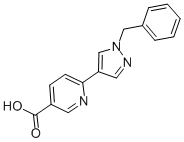 6-(1-Benzyl-1H-pyrazol-4-yl)-nicotinic acid Structure