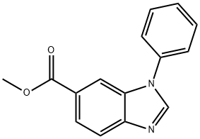 Methyl 1-phenyl-1H-benzo[d]imidazole-6-carboxylate Structure