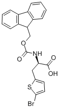 (R)-N-FMOC-2-(5-溴噻吩)苯胺,220497-83-6,结构式