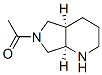 1H-Pyrrolo[3,4-b]pyridine, 6-acetyloctahydro-, (4aR,7aR)- (9CI) 化学構造式