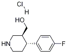 (3S,4R)-4-(4-Fluorophenyl)piperidine-3-Methanol Hydrochloride Structure