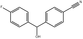 4-[(4-氟苯基)-羟甲基]苯甲腈,220583-40-4,结构式