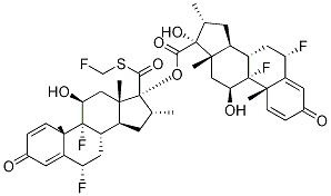 (6α,11β,16α,17α)-6,9-difluoro-11,17-dihydroxy-16-Methyl-3-oxo-Androsta-1,4-diene-17-carboxylic Acid (6α,11β,16α,17α)-6,9-difluoro-17-[[(fluoroMethyl)thio]carbonyl]-11-hydroxy-16-Methyl-3-oxoandrosta-1,4-dien-17-yl Ester