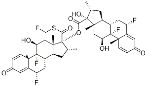 氟替卡松二聚物杂质 结构式