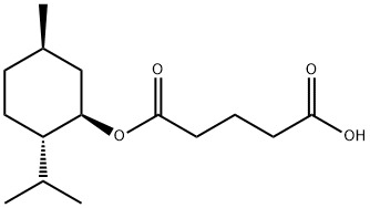 Pentanedioic acid, 1-[(1R,2S,5R)-5-methyl-2-(1-methylethyl)cyclohexyl] ester Structure